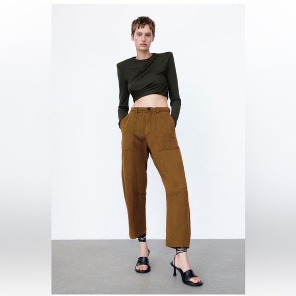 Zara | Linen Blend Pant - Picture 1 of 6